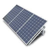 paneles solares sobre soporte